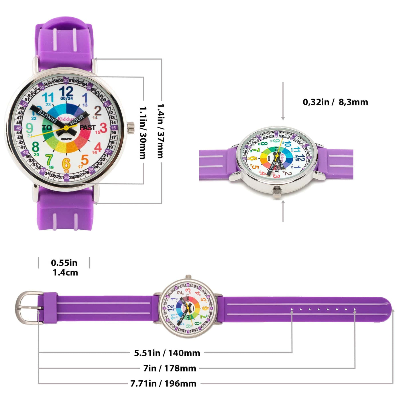 KIDDUS TIME TEACHER - Horloge - black/gunmetal KIDDUS TIME TEACHER - Horloge - black/gunmetal