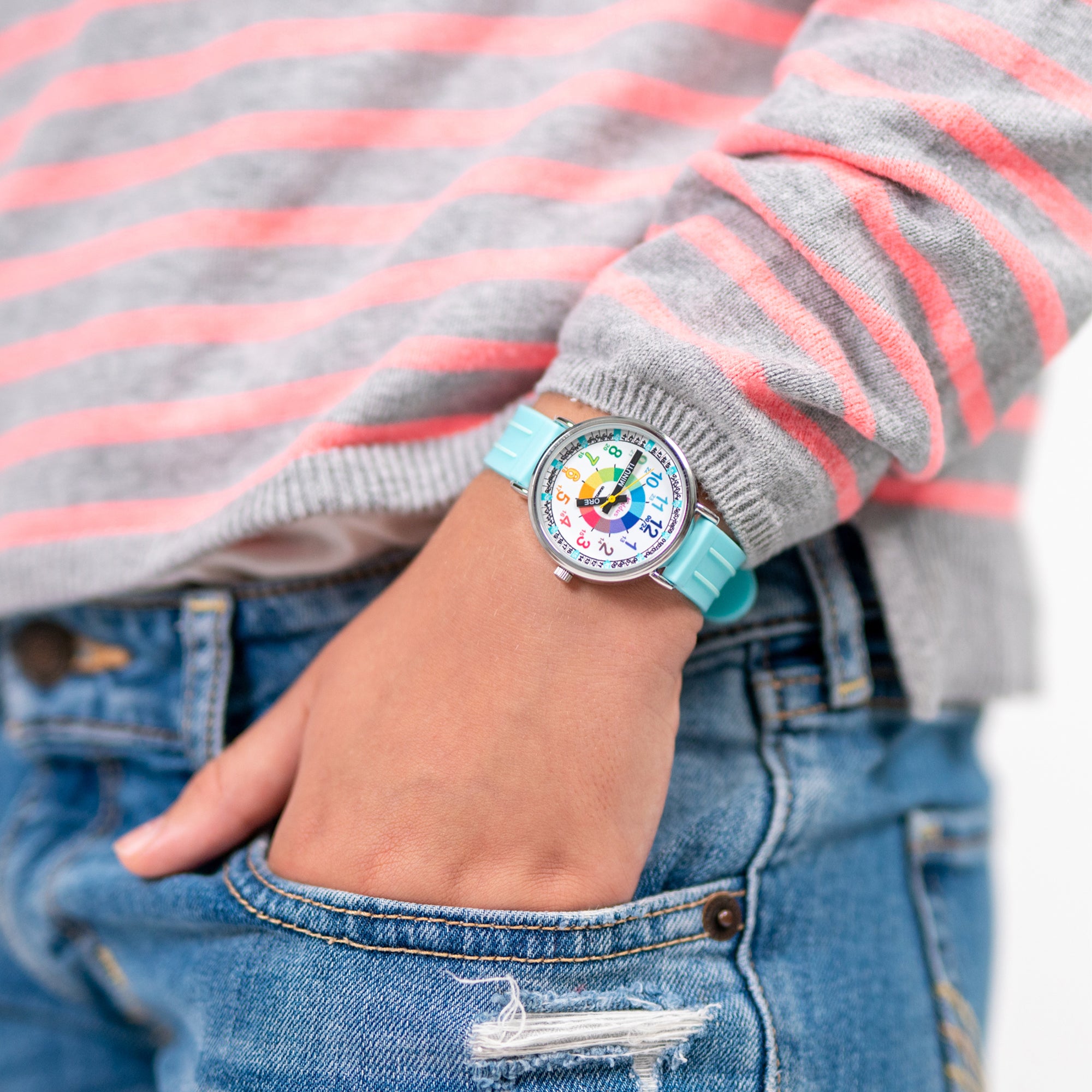Educational Watch for Kids Turquoise Time Teacher - Kiddus