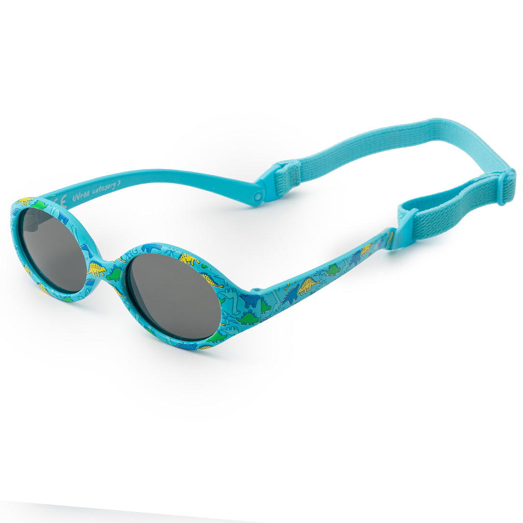 Occhiali Da Sole Kiddus Per Bambini 0-2 Anni - UV400, Montatura Flessibile E Fascia - Foto 2