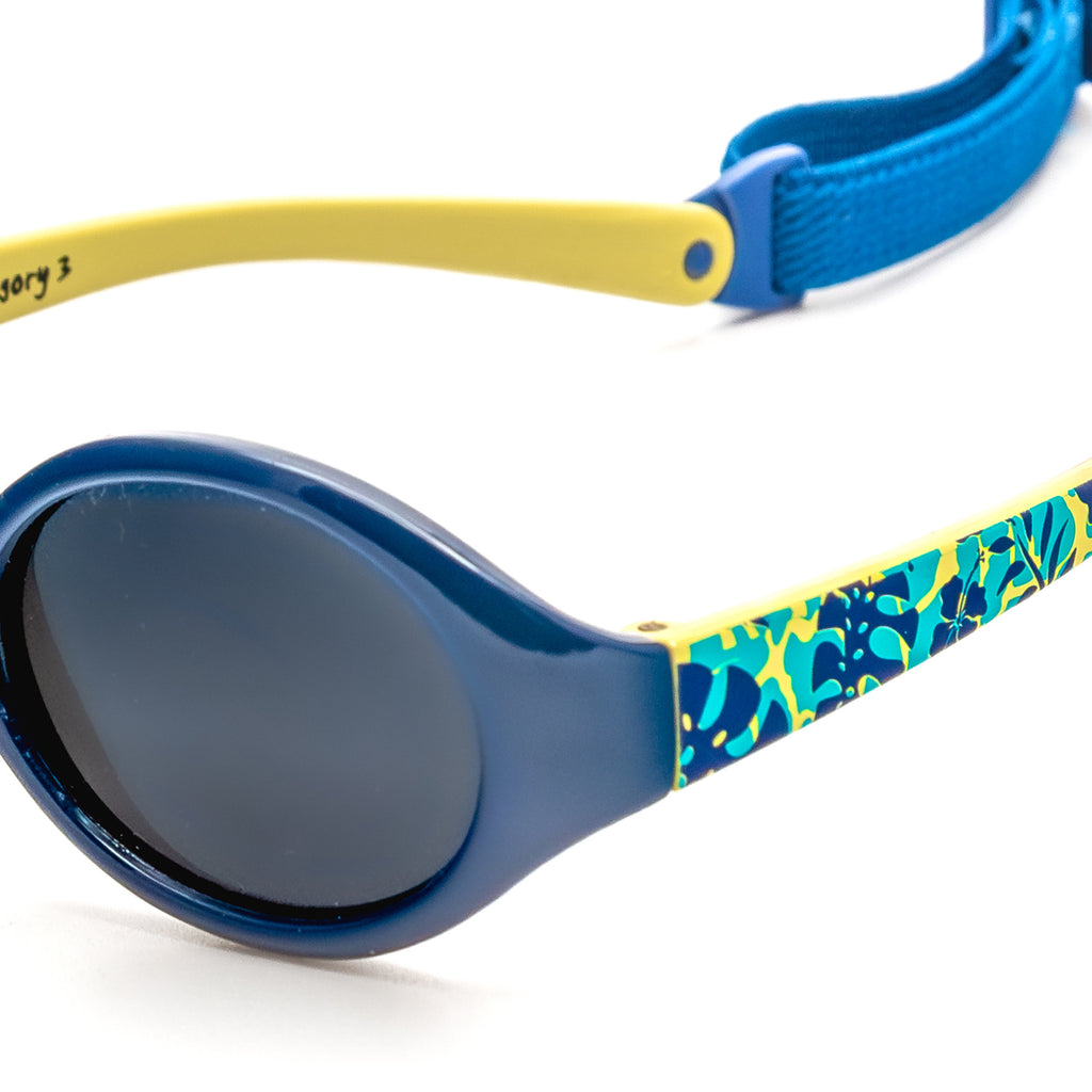 Occhiali Da Sole Polarizzati Per Bambina 1-3 Anni Bowi - UV400, Montatura Flessibile Con Cinturino - Foto 4